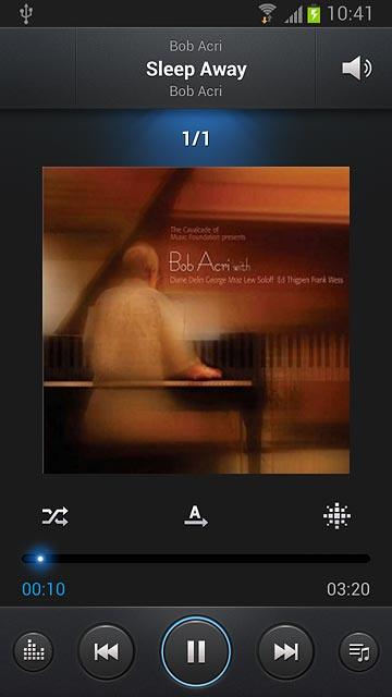 To go to the previous audio file:Press arrow left twice.