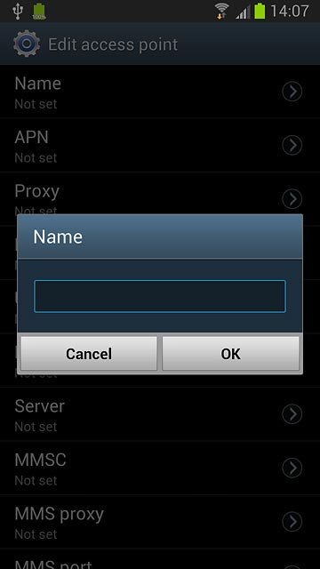 Key in Vodafone Mail and press OK.