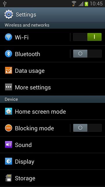 Press More settings.