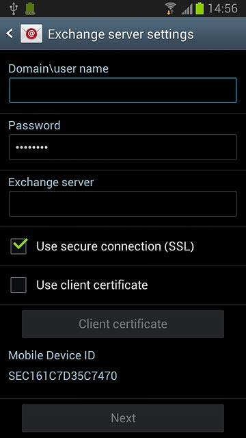 Press the field below Domain\user name.Enter domain and username separated by a 
