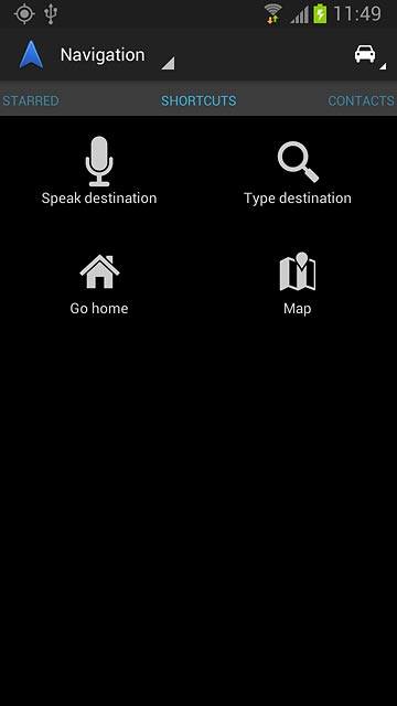 Press Speak destination.Say the required destination.