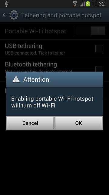 Press OK, if required.
