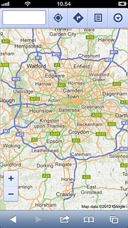 You can now use the application.Please note that Google Maps isn't part of the original application package and therefore only a general description is given here.You have the following options:Plan a routeView directionsView street viewView traffic informationView current locationFind companies