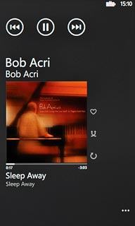 To go to the previous audio file:Press arrow left twice.