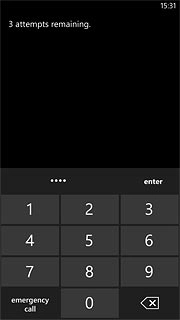 Key in your current PIN and press enter.