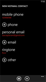 Press the save icon.