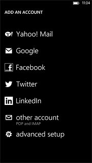 Press the required provider.