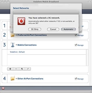 Click Automatic.The screen will tell you if you have access to the network you've chosen.