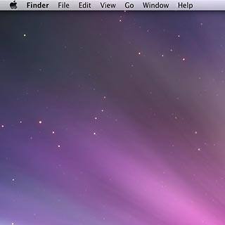 Do the following in Leopard:Click the desktop.Click Go.