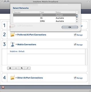 Highlight the required network.