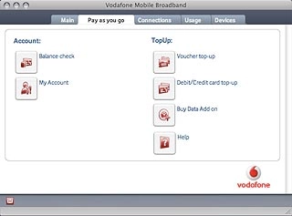 Click Debit/Credit card top-up.Follow the instructions on the screen to top up data.