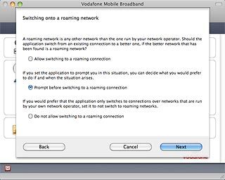 Prompt before switching to a roaming connection