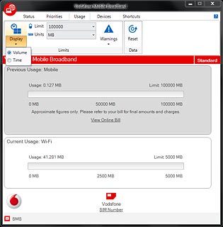 Highlight Volume or Time.