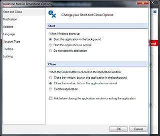 Start this application in the background