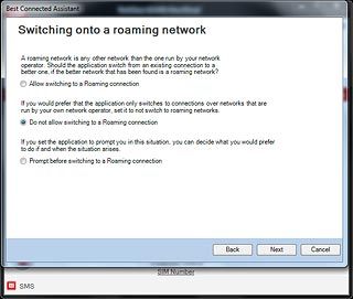 Do not allow switching to a Roaming connection