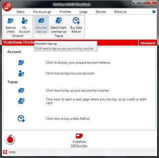 Click Voucher top-up.Follow the instructions on the screen to turn on your voucher.