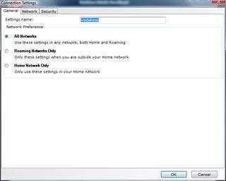 Highlight the field next to Settings name and key in the required name for the data connection.