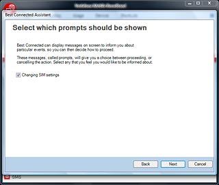 Click the box next to Changing SIM settings to turn the function on or off.