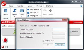 Highlight the field next to Current PIN Code and key in your PIN.