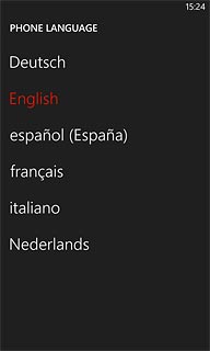 Press the required language.