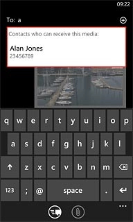 Press the required contact.