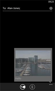 Press the send icon.