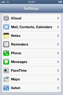 Press Mail, Contacts, Calendars.