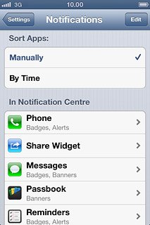 Press Settings to save the settings.