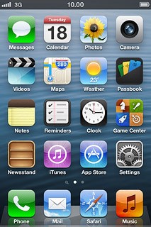 Press the status bar at the top of the display and drag it downwards.