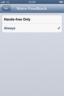 Press Siri.