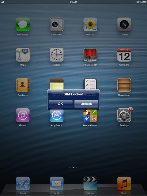 Press Unlock.