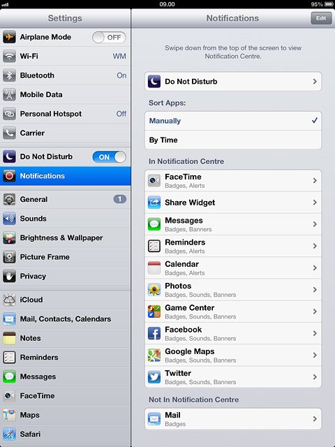 Press Notifications.