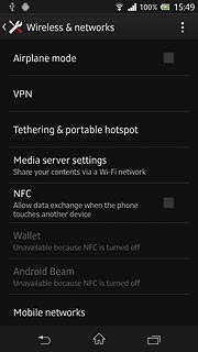 Press Tethering & portable hotspot.