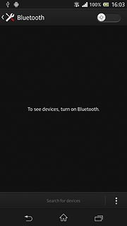 Press the indicator next to Bluetooth to turn on Bluetooth.