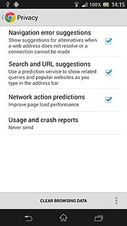 Press CLEAR BROWSING DATA.