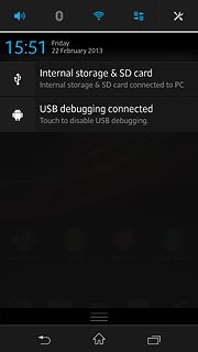 Slide your finger down the display starting from the top edge of your phone.Press the Bluetooth icon.Depending on the current setting, Bluetooth is turned on or off.