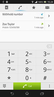 Press the home icon to return to standby mode.