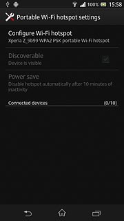 Press the return icon.