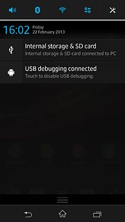 Press the home icon to return to standby mode.