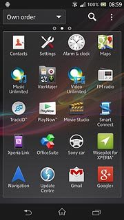 Press the home icon to return to standby mode.