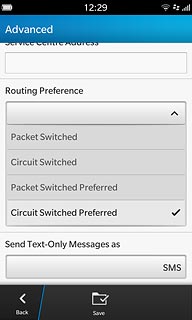 Press Circuit Switched Preferred.
