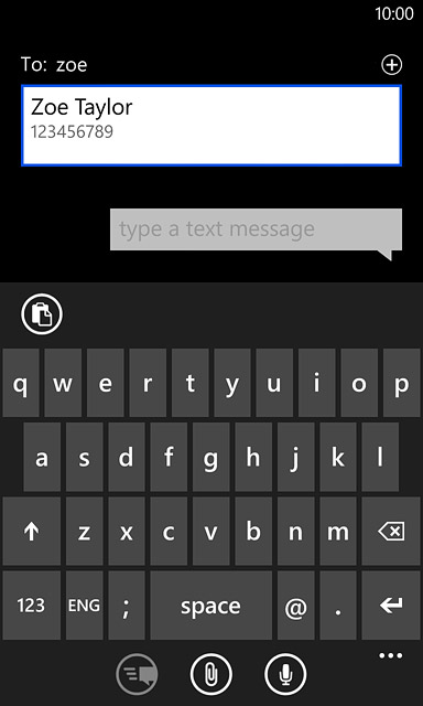 Key in the first letters of the required contact.Matching contacts are displayed.Press the required contact.