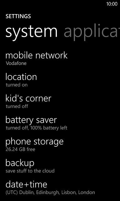 Press mobile network.