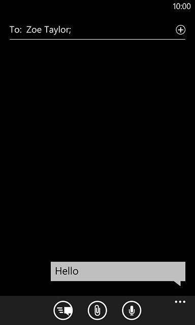 Press the attachment icon.Select one of the following options:Insert picture, go to 4a.Insert video clip, go to 4b.