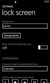 Press change photo.Go to the required folder.