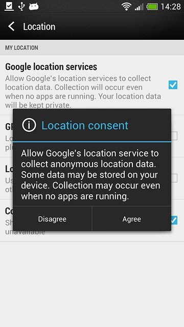 If you turn on the function:Press Agree.