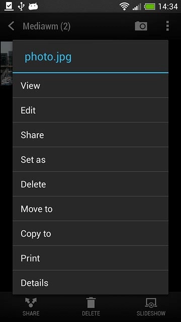Press Share.