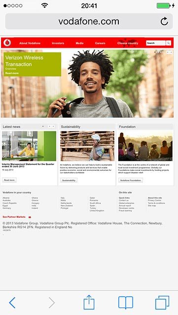 Press the menu icon.