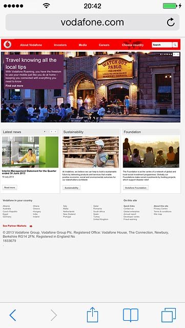 Press the bookmarks icon.