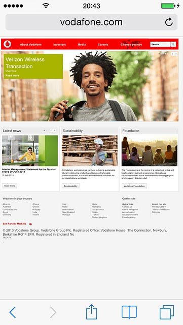Press the bookmarks icon.